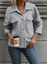 Urban Loose Buckle Shawl Collar Jacket
