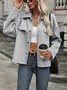Urban Loose Buckle Shawl Collar Jacket