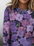 Floral Crew Neck Casual Regular Fit T-Shirt