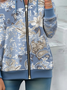 Women's Paisley Pattern Hooded Jacket Casual Comfort Regular Sweatshirt