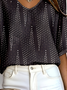 Women's Ribbed T-Shirt Casual Comfort 3/4 Sleeves Regular Top