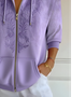 Women's Artistic Embossed Hooded Jacket Casual Comfort Regular Sweatshirt