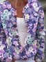 Stand Collar Casual Wool/Knitting Loose Cardigan