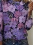 Floral Crew Neck Casual Regular Fit T-Shirt