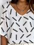 Women's Ribbed T-Shirt Casual Comfort 3/4 Sleeves Regular Top