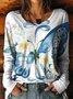 Women's Retro Graphic T-shirt Casual Comfort Regular Loose Top