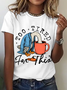 Too Tired for This Print T-Shirt