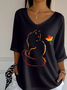 Crew Neck Casual Cotton T-Shirt