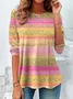 Striped Vintage Regular Fit Crew Neck T-Shirt