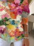 Casual V Neck Floral Cotton Sweater