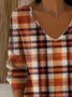 V Neck Casual Sweater
