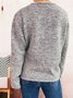V Neck Regular Fit Casual Sweater