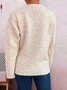 V Neck Regular Fit Casual Sweater