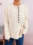 V Neck Regular Fit Casual Sweater