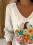 Pumpkin Pattern Casual Sweater