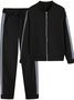 Women's Split Joint Plain Daily Going Out Two-Piece Set Gray Casual Spring/Fall Top With Pants Matching Set