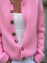 Women's Casual Long Sleeve Button Cardigan Sweater