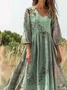 Loose Casual Crew Neck Dress