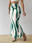 Women's Elegant Commuting Knitted Fishtail Skirt Slim Pleated Sexy Versatile Skirt