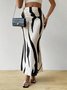 Women's Elegant Commuting Knitted Fishtail Skirt Slim Pleated Sexy Versatile Skirt