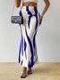 Women's Elegant Commuting Knitted Fishtail Skirt Slim Pleated Sexy Versatile Skirt