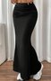 Women's Elegant Commuting Knitted Fishtail Skirt Slim Pleated Sexy Versatile Skirt