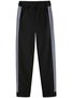 Women's Split Joint Plain Daily Going Out Two-Piece Set Gray Casual Spring/Fall Top With Pants Matching Set