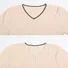 Women's Autumn And Winter V-Neck Sweater Top Versatile Threaded Bottoming Shirt