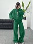 Casual Suit Autumn And Winter Cardigan Sports Women's Fashion Street Style Long-Sleeved Jacket And Trousers Two-Piece Suit