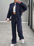 Casual Suit Autumn And Winter Cardigan Sports Women's Fashion Street Style Long-Sleeved Jacket And Trousers Two-Piece Suit