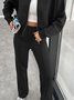 Casual Suit Autumn And Winter Cardigan Sports Women's Fashion Street Style Long-Sleeved Jacket And Trousers Two-Piece Suit