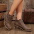Pu Plain Autumn Boots