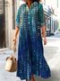 Casual Geometric Dress With No