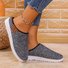 All Season Casual Fleece Color Block Loafers