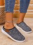 All Season Casual Fleece Color Block Loafers