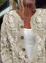 Women's Floral Print Casual Long Sleeve Button Cardigan Sweater