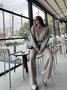 Casual Suit Autumn And Winter Cardigan Sports Women's Fashion Street Style Long-Sleeved Jacket And Trousers Two-Piece Suit