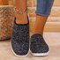 All Season Casual Fleece Color Block Loafers