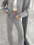 Casual Suit Autumn And Winter Cardigan Sports Women's Fashion Street Style Long-Sleeved Jacket And Trousers Two-Piece Suit