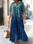 Casual Geometric Dress With No