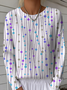 Women's Abstract Geometric Pattern Pullover Sweater Regular Autumn/Winter Top