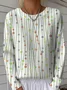 Women's Abstract Geometric Pattern Pullover Sweater Regular Autumn/Winter Top