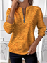 Women's Artistic Floral Design Everyday Long Sleeve Center Front Zip Sweatshirt
