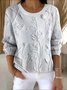 Vintage Cotton Crew Neck Regular Fit Sweater