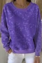 Casual Cotton Crew Neck Sweatshirt