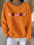 Regular Fit Casual Crew Neck Cotton Sweatshirt