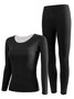 Women's Plain Daily5A antibacterial wool silk warm German velvet autumn clothes and autumn trousers Matching Set