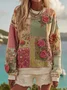 Casual Regular Fit Crew Neck Cotton Sweatshirt