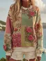 Casual Regular Fit Crew Neck Cotton Sweatshirt