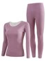 Women's Plain Daily5A antibacterial wool silk warm German velvet autumn clothes and autumn trousers Matching Set